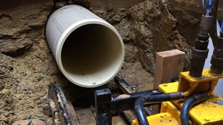 Microtunnelling minimises disruptions for residents near the construction area
