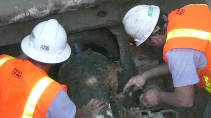 Installing a pipe